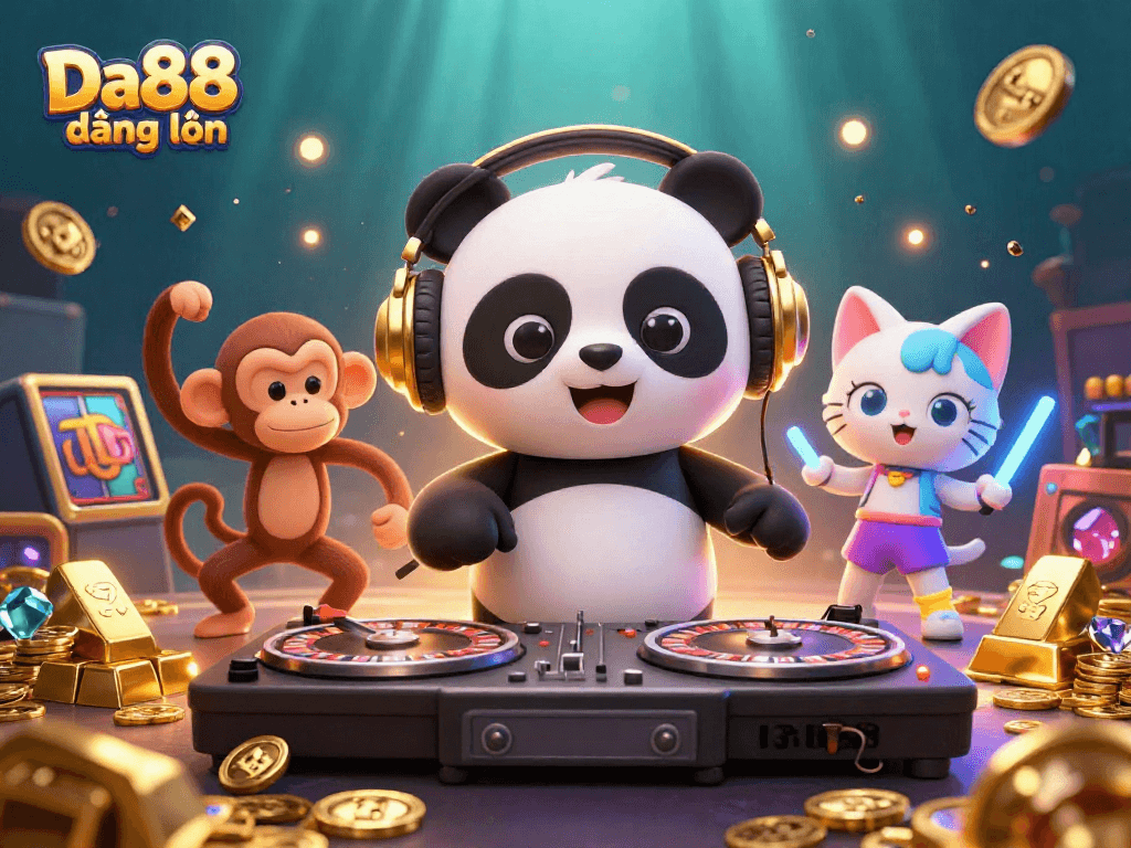 Experience exciting gameplay at Da88 đăng nhập with vibrant characters and golden treasures.