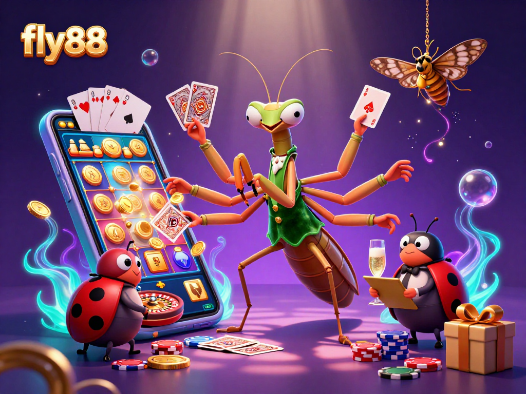 Experience thrilling action at fly88 casino with colorful slot games and vibrant characters.