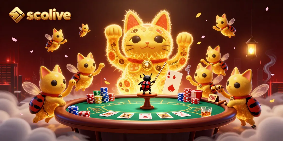 Socolive offers thrilling online sports betting with a giant lucky cat symbolizing good fortune