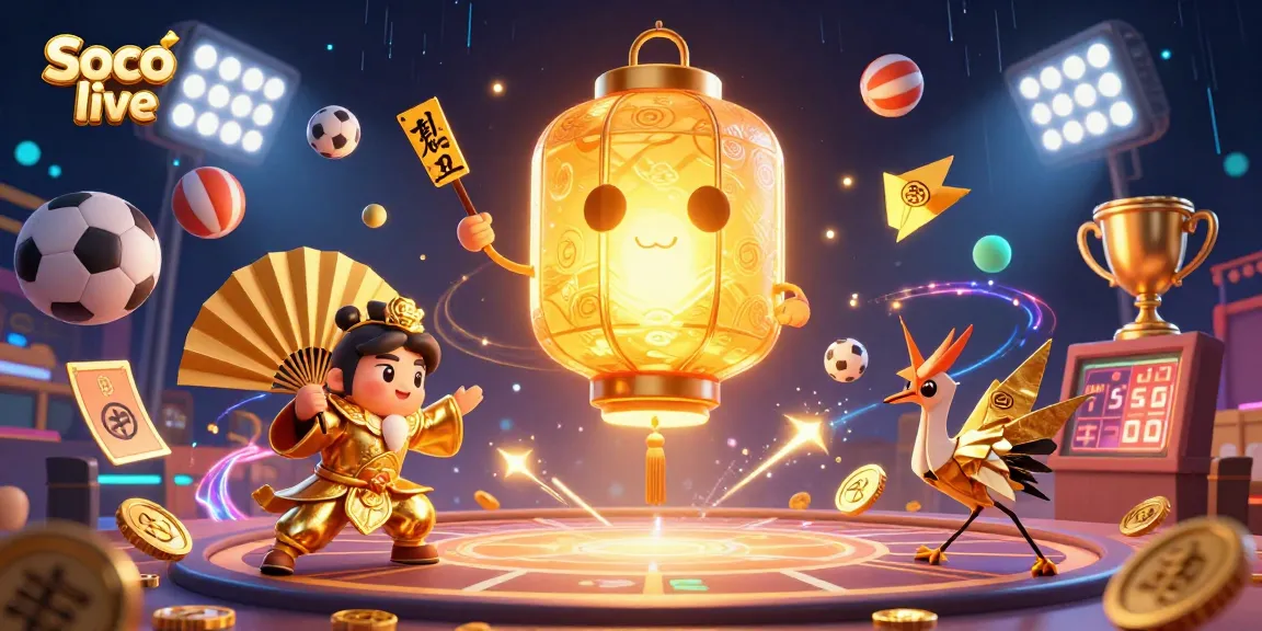Soco live illustrates immersive sports betting excitement in a vibrant digital casino scene.