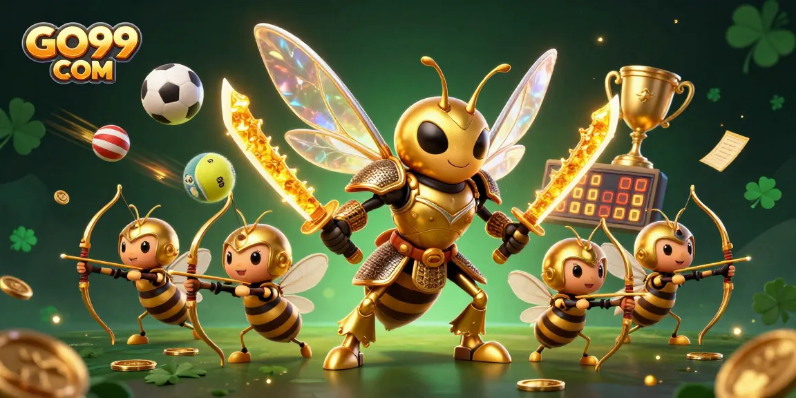 Engage in thrilling betting with dynamic sports action and festive GO99 COM branding.
