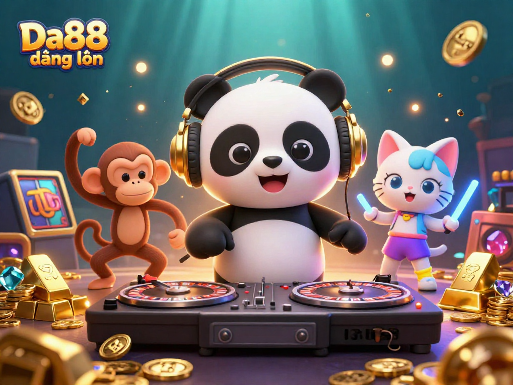 Experience exciting gameplay at Da88 đăng nhập with vibrant characters and golden treasures.