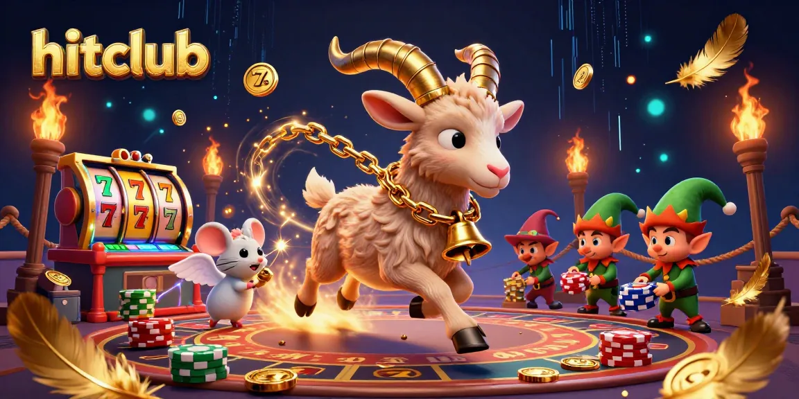 Experience the thrill of hitclub with a 3D cartoon casino scene featuring playful characters and vibrant game elements.