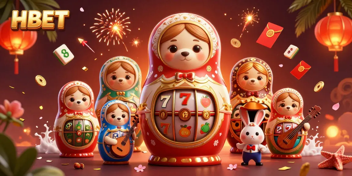 Experience vibrant casino action with HBET, featuring colorful 3D characters and symbols