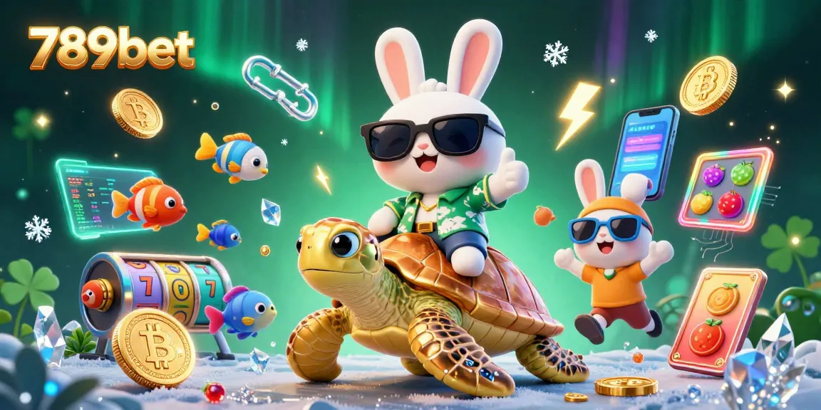 Play exciting games at 789bet with vibrant characters and dazzling casino elements in this engaging illustration.