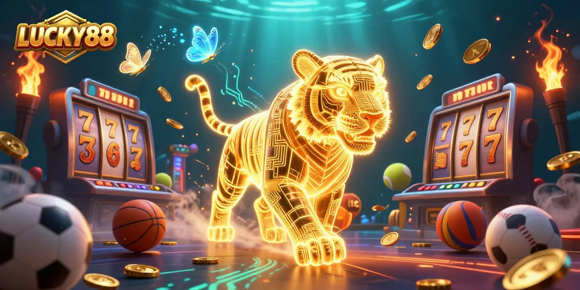Spin the reels on the LUCKY88 slot machine for thrilling casino action packed with gold!