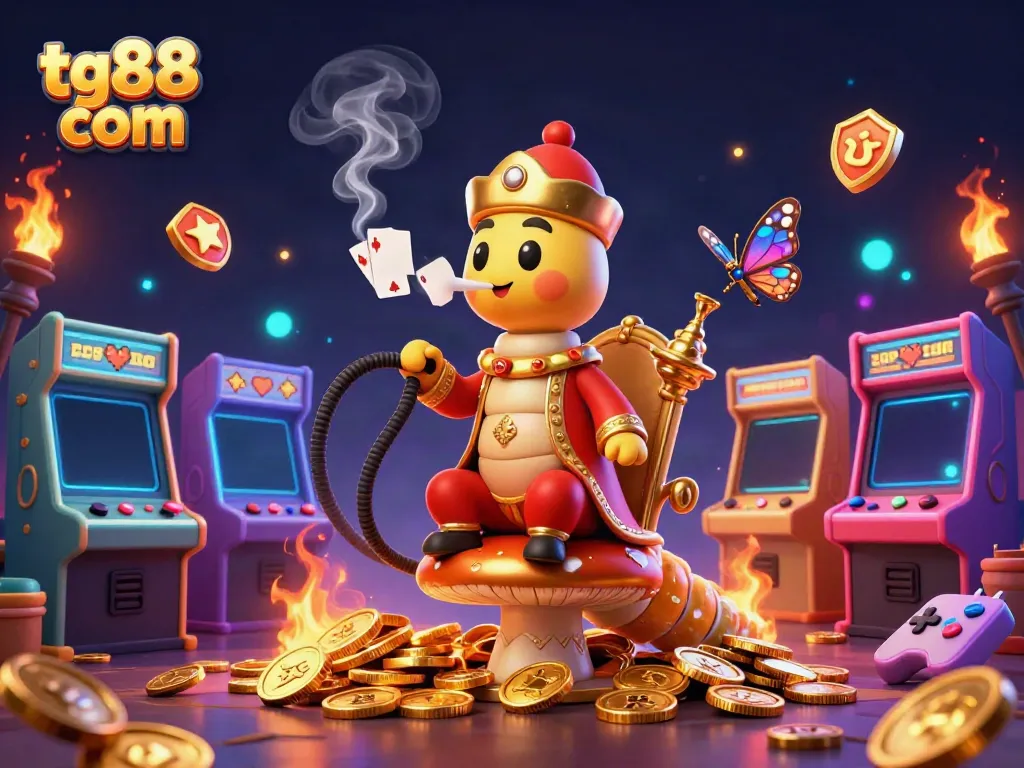 Engage with tg88 com and win big while gaming with colorful arcade machines and festive characters!