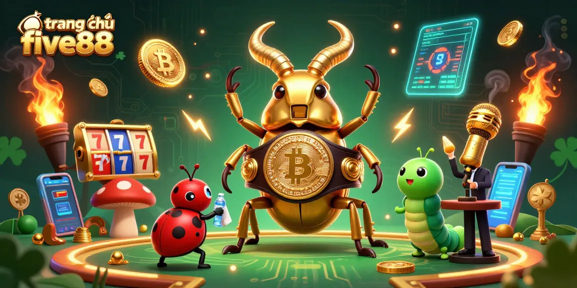 Join the action at trang chủ five88 with our vibrant casino-themed illustration.