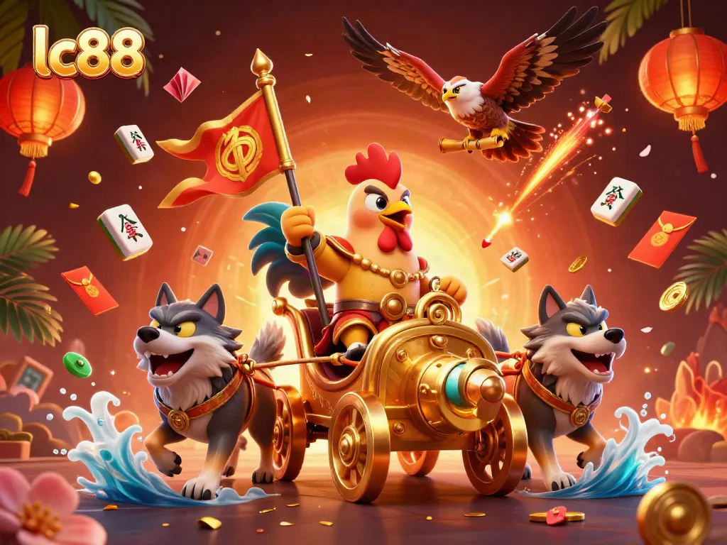 Engage in thrilling gaming scenarios at lc88 with eye-catching visuals and vibrant casino elements.