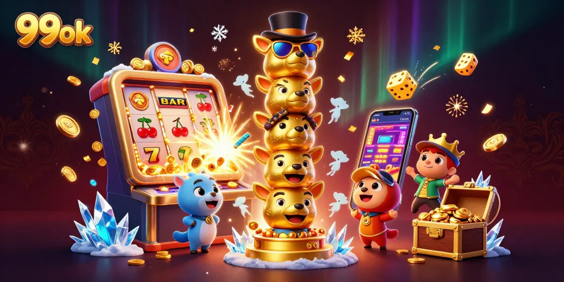 Spin the reels and win big with 99ok's exciting casino experience featuring vibrant visuals.
