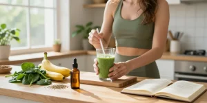 Ministry of Cannabis CBD oil tincture integrated into a wellness routine with natural ingredients for a balanced health.